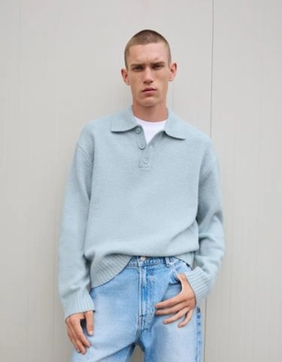 Bershka Свитер с воротником поло купить с доставкой.