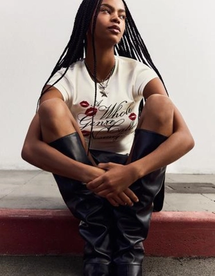 Bershka Футболка с принтом