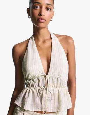 Bershka Топ с горловиной халтер