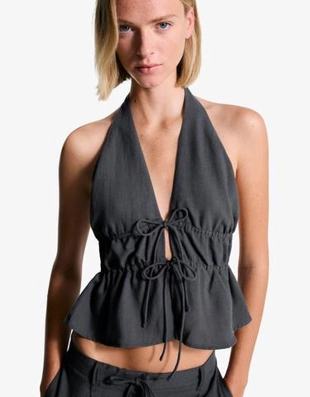 Bershka Топ с горловиной халтер