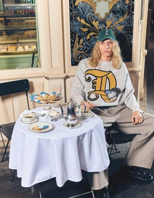 Жаккардовый свитер с дональдом даком- Заказать в России