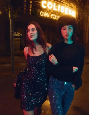 Платье мини с пайетками- Заказать в России