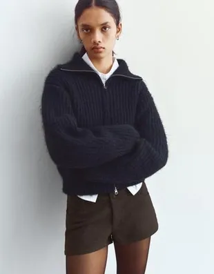 Мини-шорты из шерсти- Заказать в России