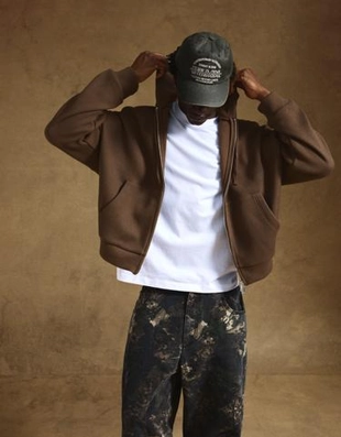 Bershka Рифленая толстовка на молнии