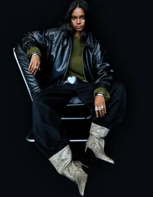 Куртка из искусственной кожи- Заказать в России