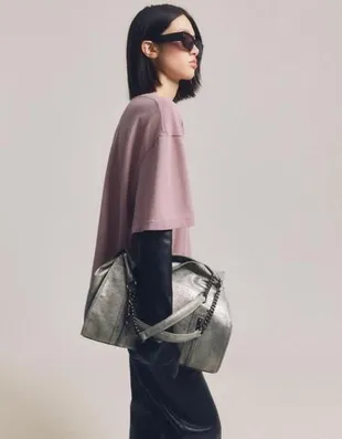 Блестящая сумка с цепочкой- Заказать в России