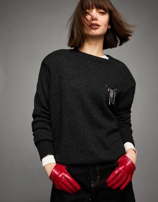 Bershka Короткие перчатки из искусственной кожи с заклепками