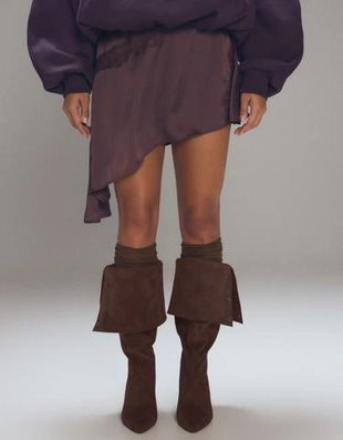 Bershka WIDE SHAFT HEELED BOOTS