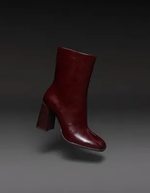 CHUNKY HEEL ANKLE BOOTS- Заказать в России