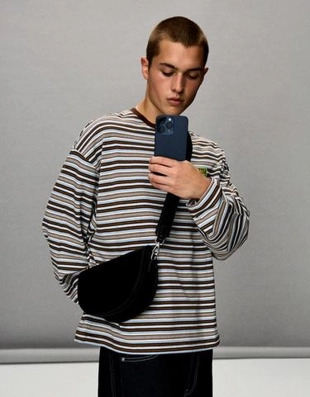 Bershka Сумка-полумесяц с ремнем через плечо