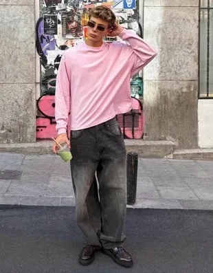 Лонгслив свободного кроя- Заказать в России