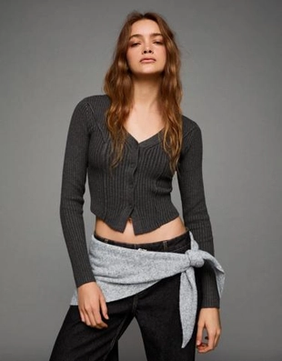 Кардиган в рубчик- Заказать в России