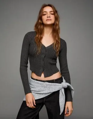 Кардиган в рубчик- Заказать в России