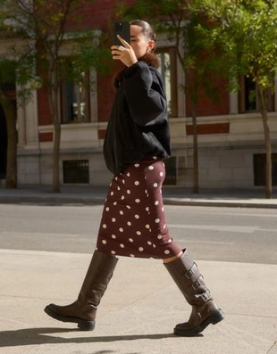 Bershka Юбка миди с принтом купить с доставкой.