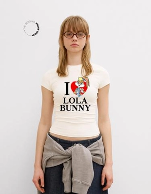 Bershka Футболка с короткими рукавами и принтом «LOONEY TUNES»