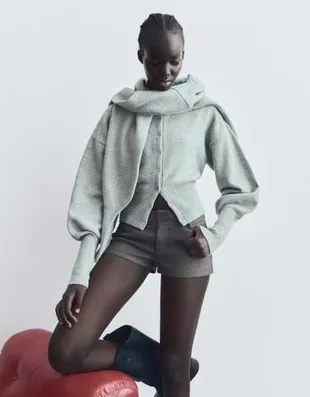 Мини-шорты из шерсти- Заказать в России