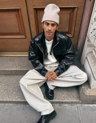 Куртка из искусственной кожи- Заказать в России