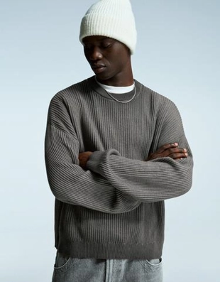 Свитер геометрического кроя- Заказать в России