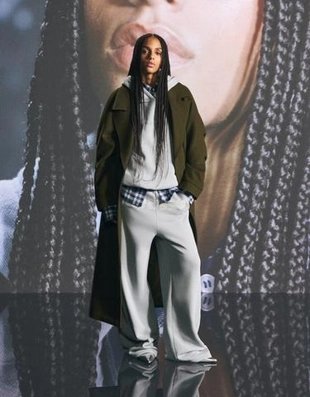 Расклешенные брюки из мягкой ткани OUT OF CORE- Заказать в России