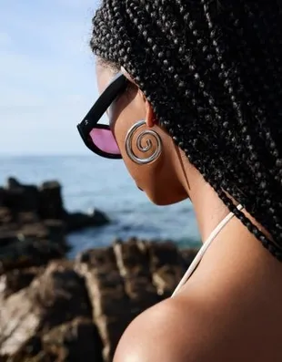 Серьги «спираль»- Заказать в России