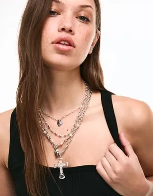 Набор из 4 ожерелий с подвесками- Заказать в России