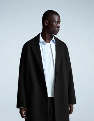 Bershka Длинное пальто из ткани купить с доставкой.