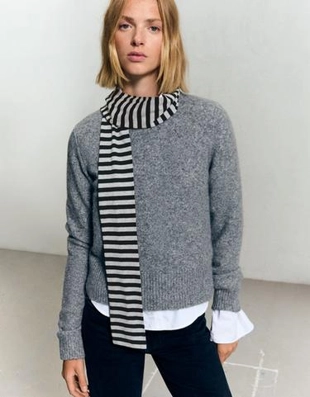 Bershka Очень длинный шарф с принтом