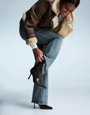 Ботильоны с тисненым каблуком- Заказать в России