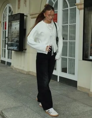 Кардиган с завязками