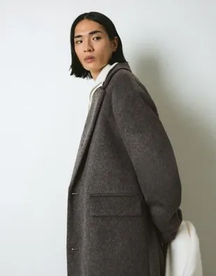 Пальто с эффектом начеса- Заказать в России