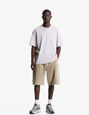 Bershka Шорты-джоггеры из вельвета купить с доставкой.