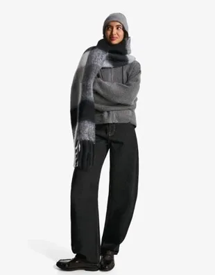 Шарф в клетку- Заказать в России