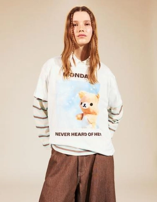 Bershka Футболка RILAKKUMA с короткими рукавами и принтом купить с доставкой.