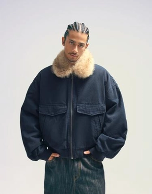 Bershka Куртка с воротником из искусственного меха купить с доставкой.