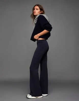 Расклешенные брюки с отделкой из модала- Заказать в России