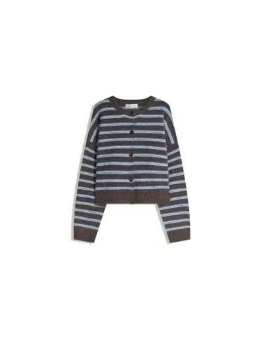 Кардиган в полоску на пуговицах- Заказать в России