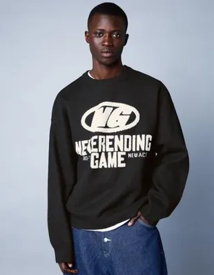 Свитер с принтом- Заказать в России