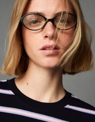 Очки в пластмассовой оправе с синим фильтром