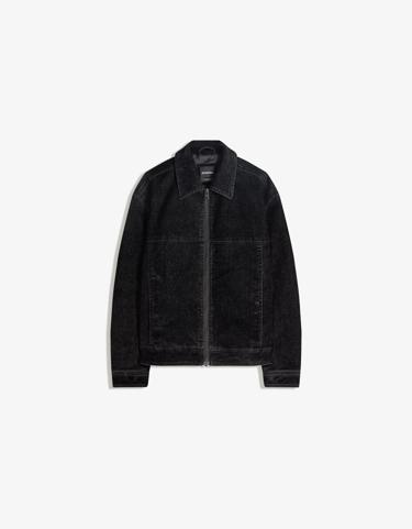 Bershka Куртка на молнии с эффектом бархата