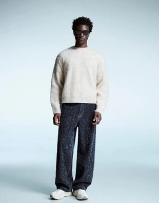 Bershka Джинсы свободного кроя с вышивкой купить с доставкой.