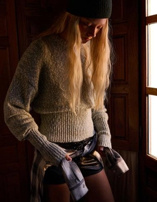 Bershka Свитер с объемными рукавами