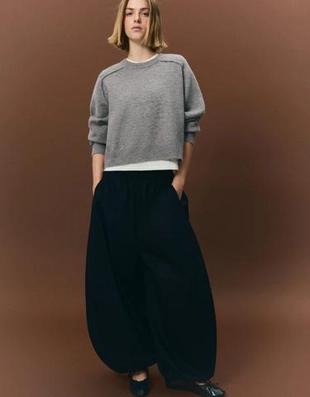 Bershka Трикотажный свитер со швами