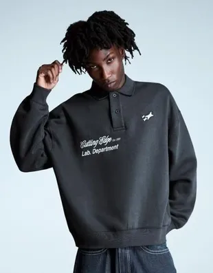 Рубашка-поло из мягкой ткани с принтом- Заказать в России