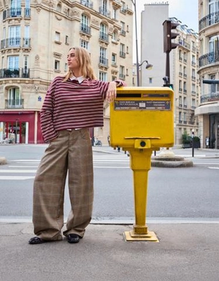 Bershka Брюки BARREL в клетку