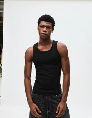 Bershka Топ в рубчик на бретелях купить с доставкой.