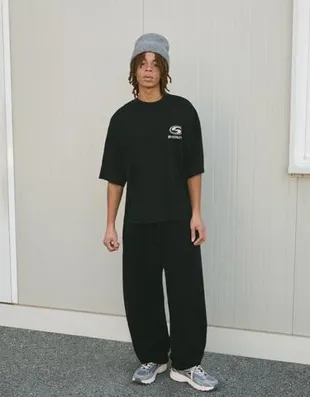 Футболка геометрического кроя с короткими рукавами и принтом