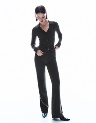 Bershka Широкие брюки в рубчик