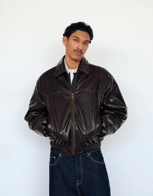 Bershka Куртка из искусственной кожи