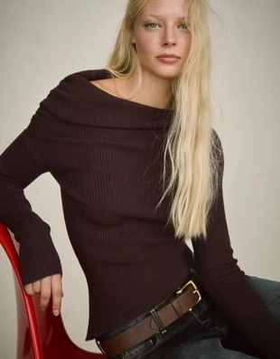 Bershka Свитер асимметричного кроя со сборками