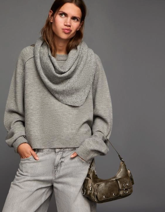 Bershka Сумка с ручкой и карманами